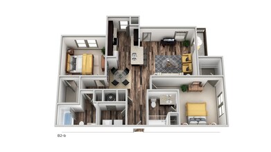 B2 - Two Bedroom, Two Bathroom 08-8112 floor plan